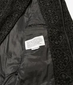 Chelsea Jacket - Black Crest Flocked Jacquard