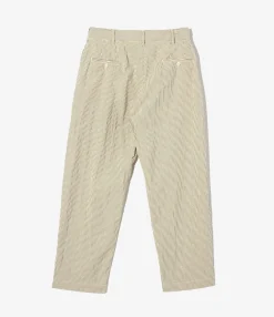 Chino Pant - Navy/Natural Cotton Seersucker