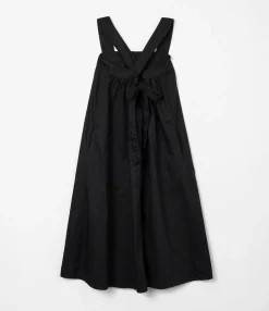 Cinch Dress - Black Nano Fineline Twill