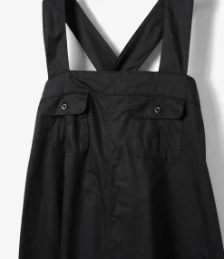 Cinch Dress - Black Nano Fineline Twill
