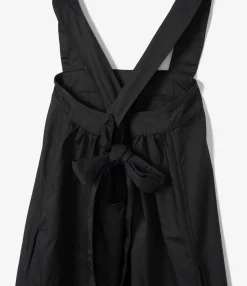Cinch Dress - Black Nano Fineline Twill