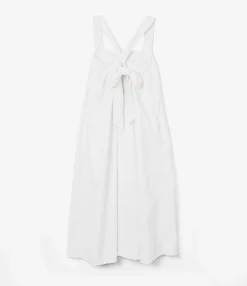 Cinch Dress - White Nylon 4ply Taslan