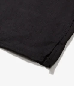 Classic Shirt - Black Polyester Lt. Weight Fake Suede