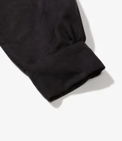 Classic Shirt - Black Polyester Lt. Weight Fake Suede