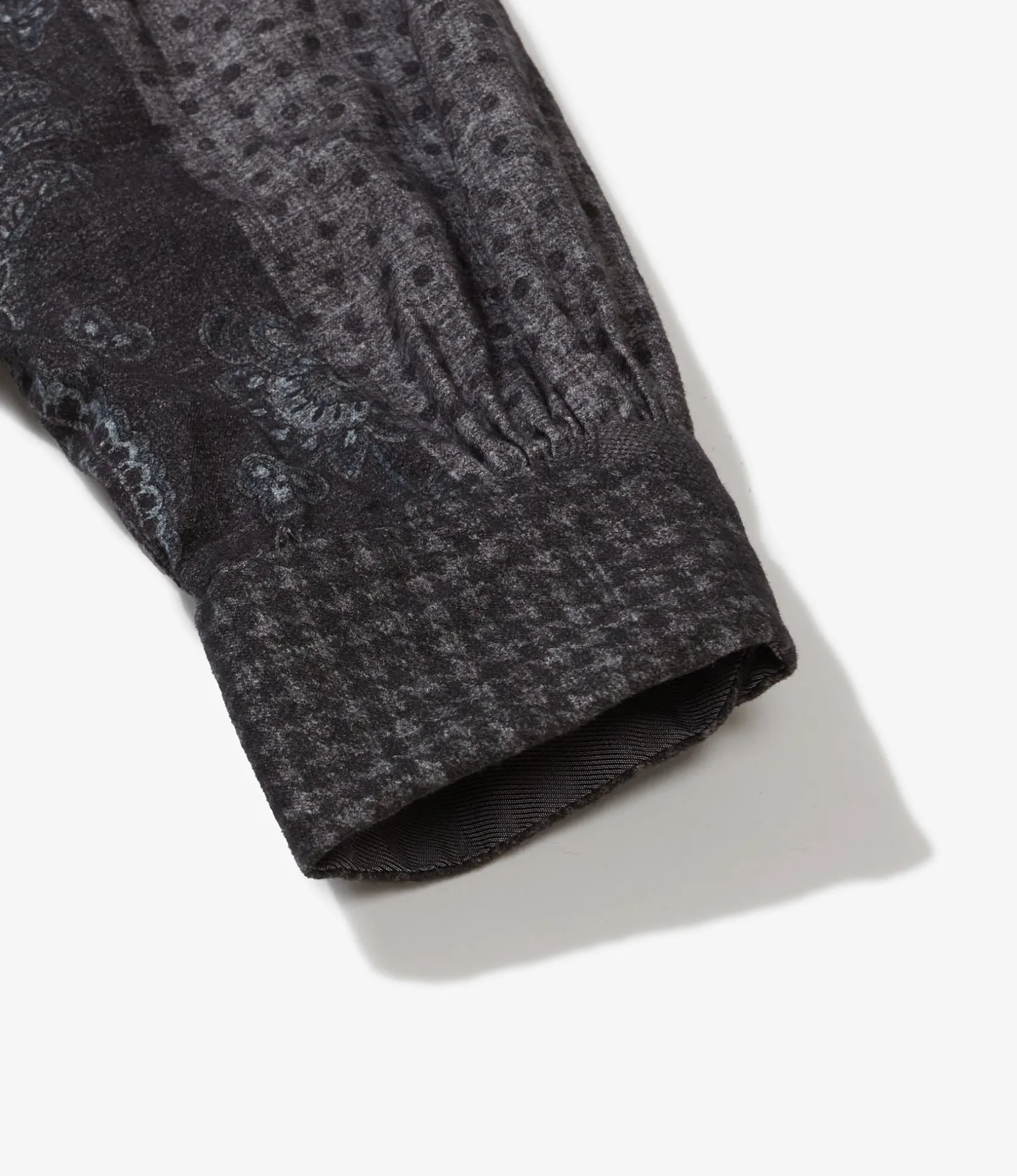 Classic Shirt - Black/Grey Cotton Pattern Block Print