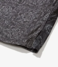 Classic Shirt - Black/Grey Cotton Pattern Block Print