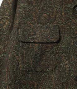 Classic Shirt - Green - Wool Paisley Jq.