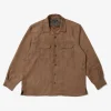 Classic Shirt - Khaki Polyester Lt. Weight Fake Suede
