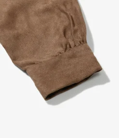 Classic Shirt - Khaki Polyester Lt. Weight Fake Suede
