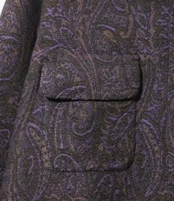 Classic Shirt - Purple - Wool Paisley Jq.
