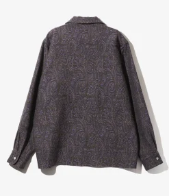 Classic Shirt - Purple - Wool Paisley Jq.