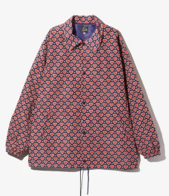 Coach Jacket - Navy Heart - Poly Taffeta / Printed