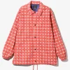 Coach Jacket - Red Heart - Poly Taffeta / Printed