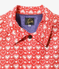 Coach Jacket - Red Heart - Poly Taffeta / Printed
