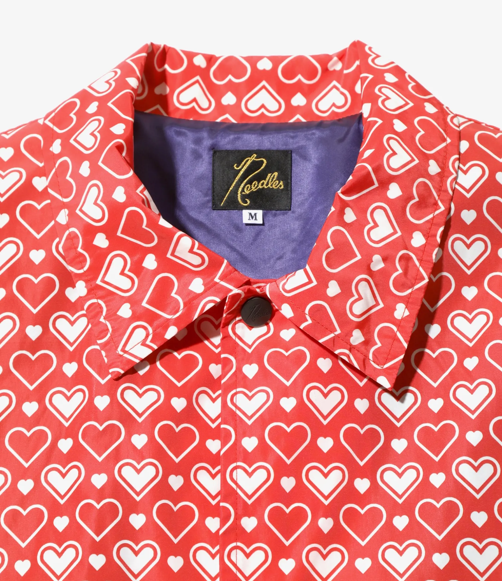 Coach Jacket - Red Heart - Poly Taffeta / Printed