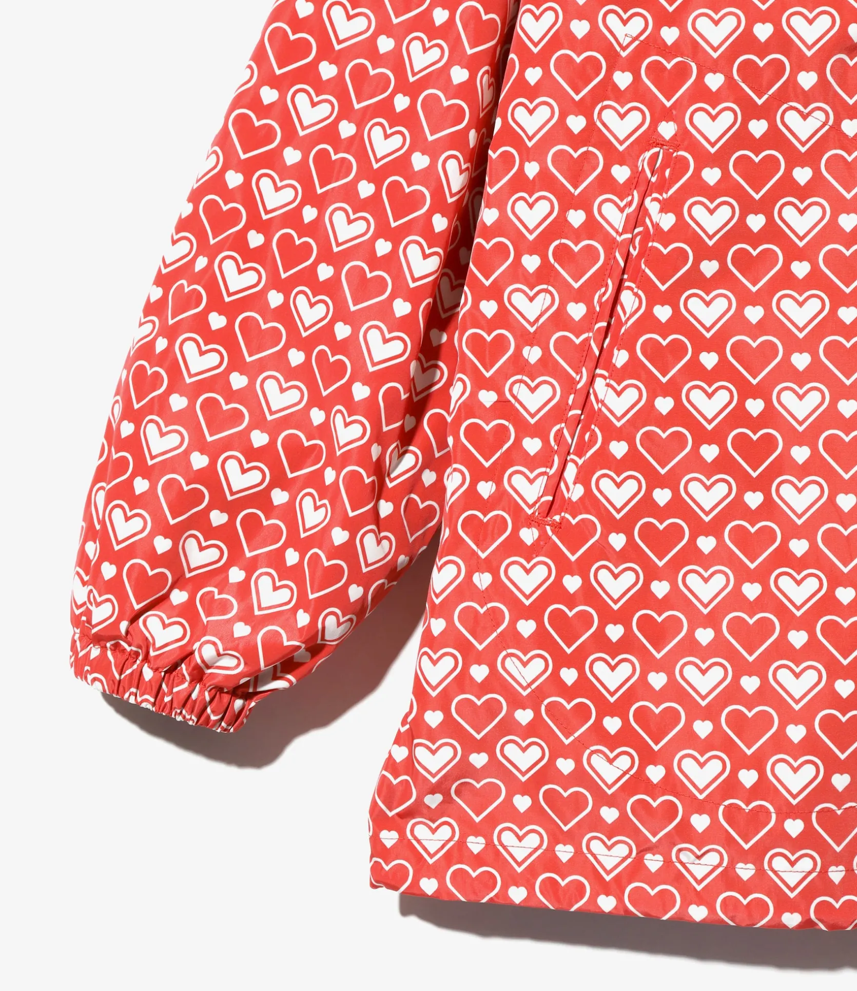 Coach Jacket - Red Heart - Poly Taffeta / Printed