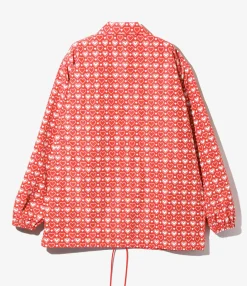 Coach Jacket - Red Heart - Poly Taffeta / Printed