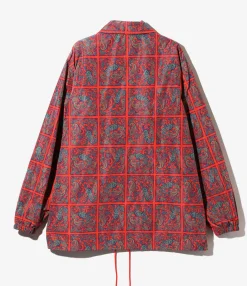 Coach Jacket - Red Square - Poly Taffeta / Printed