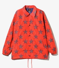 Coach Jacket - Red Star - Poly Taffeta / Printed