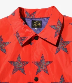 Coach Jacket - Red Star - Poly Taffeta / Printed