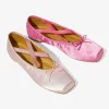 Color Combination Ballet Shoes - Pink - Sateen
