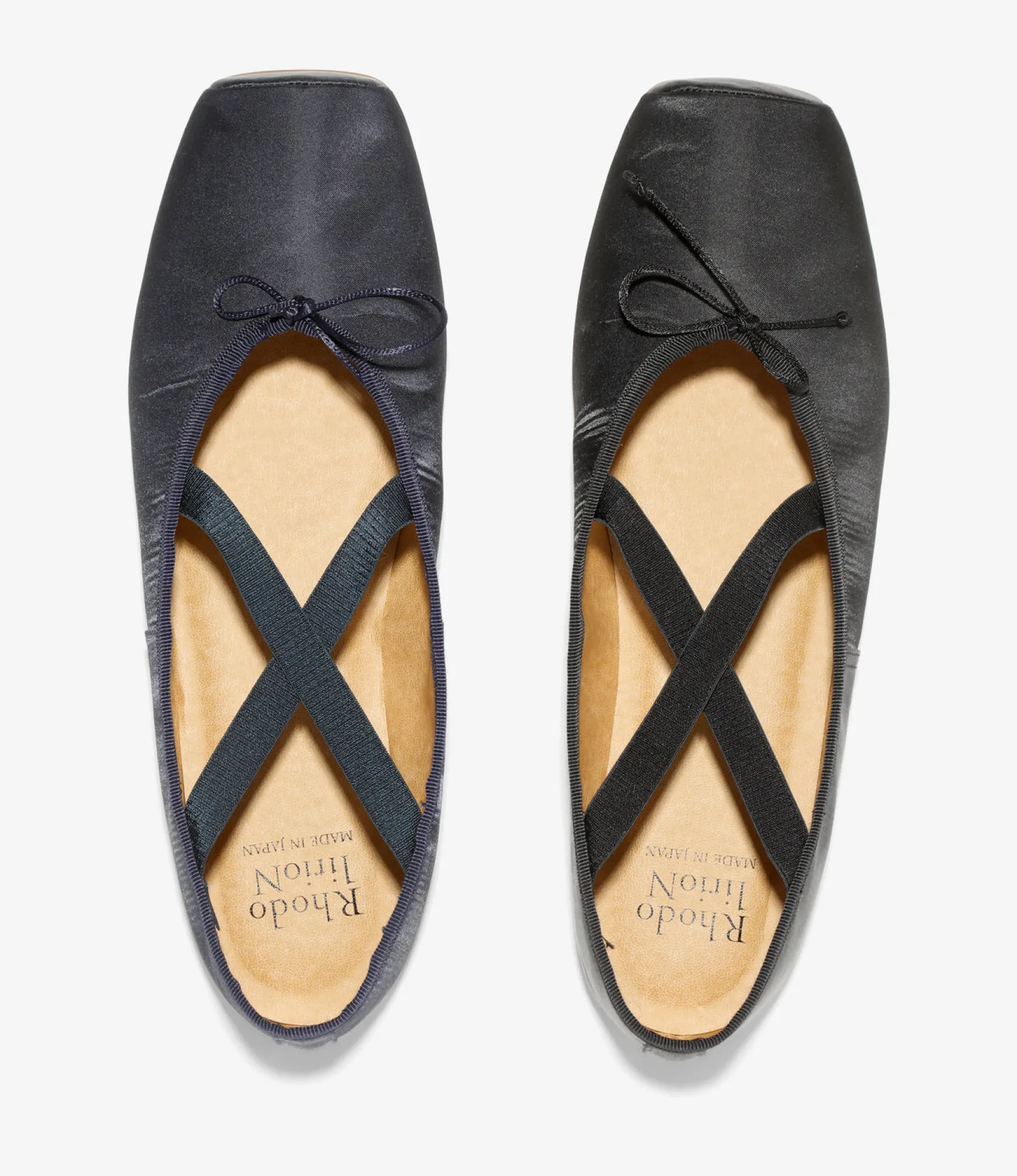 Color Combination Ballet Shoes - Black