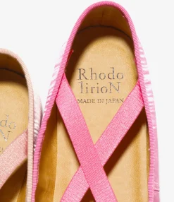 Color Combination Ballet Shoes - Pink - Sateen