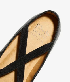 Color Combination Ballet Shoes - Black