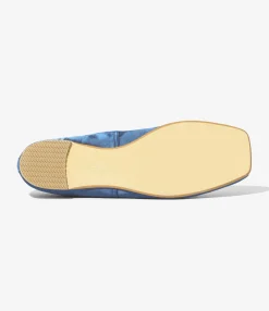 Color Combination Ballet Shoes - Blue - Sateen