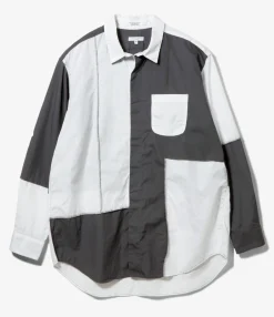 Combo Short Collar Shirt - White 100's 2Ply Broadcloth