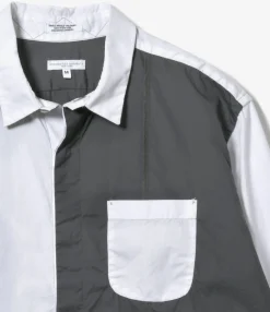 Combo Short Collar Shirt - White 100's 2Ply Broadcloth