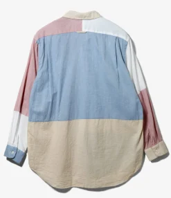 Combo Short Collar Shirt - White Handkerchief Lawn