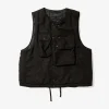 Cover Vest - Black Polyester Lt. Weight Fake Suede