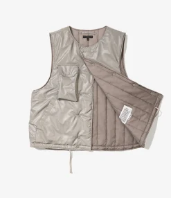 Cover Vest - Silver Poly Refrective Taffeta
