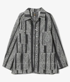 Coverall - Black - 10oz Denim / Python Jacquard