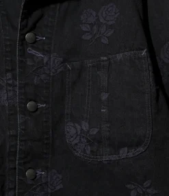 Coverall - Black - 10oz Denim / Rose Jq.