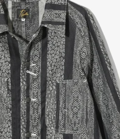 Coverall - Indigo - 10oz Denim / Python Jacquard