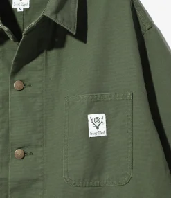 Coverall - Moss Green - 11.5oz Cotton Canvas