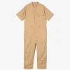 Coverall Suit - Khaki Cotton Superfine Twill