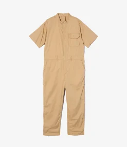 Coverall Suit - Khaki Cotton Superfine Twill