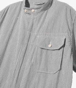 Coverall Suit - Navy Cotton Seersucker Stripe
