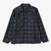 Cowboy One-Up Shirt - Blue - PE/C Ombre Plaid Jacquard
