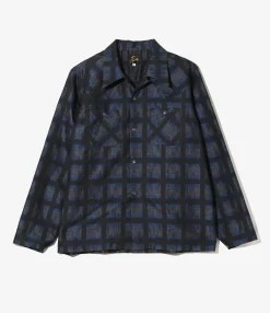 Cowboy One-Up Shirt - Blue - PE/C Ombre Plaid Jacquard