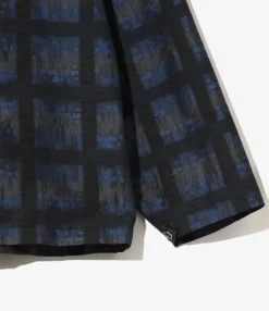 Cowboy One-Up Shirt - Blue - PE/C Ombre Plaid Jacquard