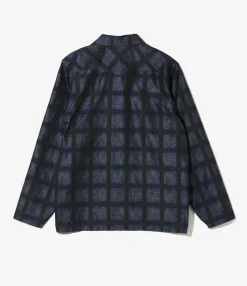 Cowboy One-Up Shirt - Blue - PE/C Ombre Plaid Jacquard
