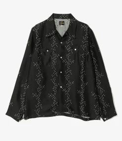 Cowboy One-Up Shirt - Off White - R/AC Square Dot Jacquard