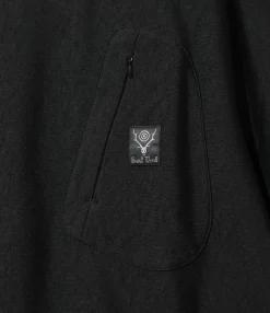 Crew Neck Scouting Shirt - Black - N/PE/PU Tricot Jersey