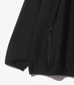 Crew Neck Scouting Shirt - Black - N/PE/PU Tricot Jersey