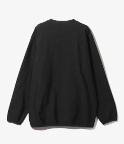 Crew Neck Scouting Shirt - Black - N/PE/PU Tricot Jersey