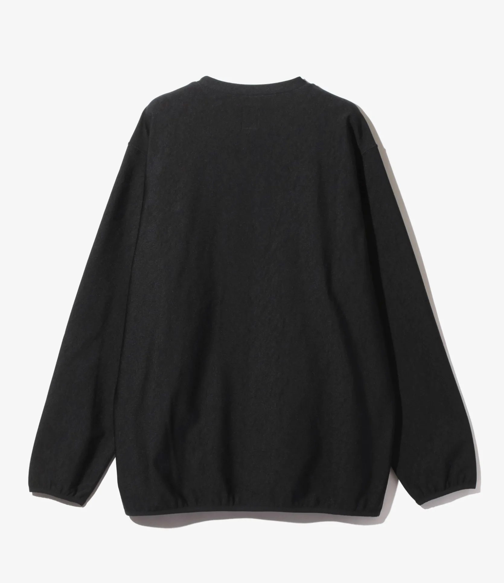 Crew Neck Scouting Shirt - Black - N/PE/PU Tricot Jersey